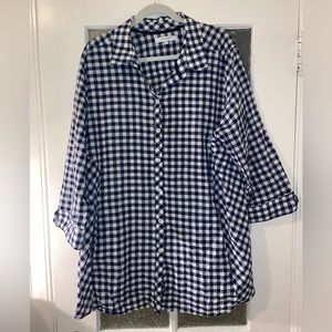 Foxcroft Gingham Cotton Shirt